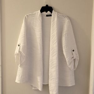 White Cardigan 1X